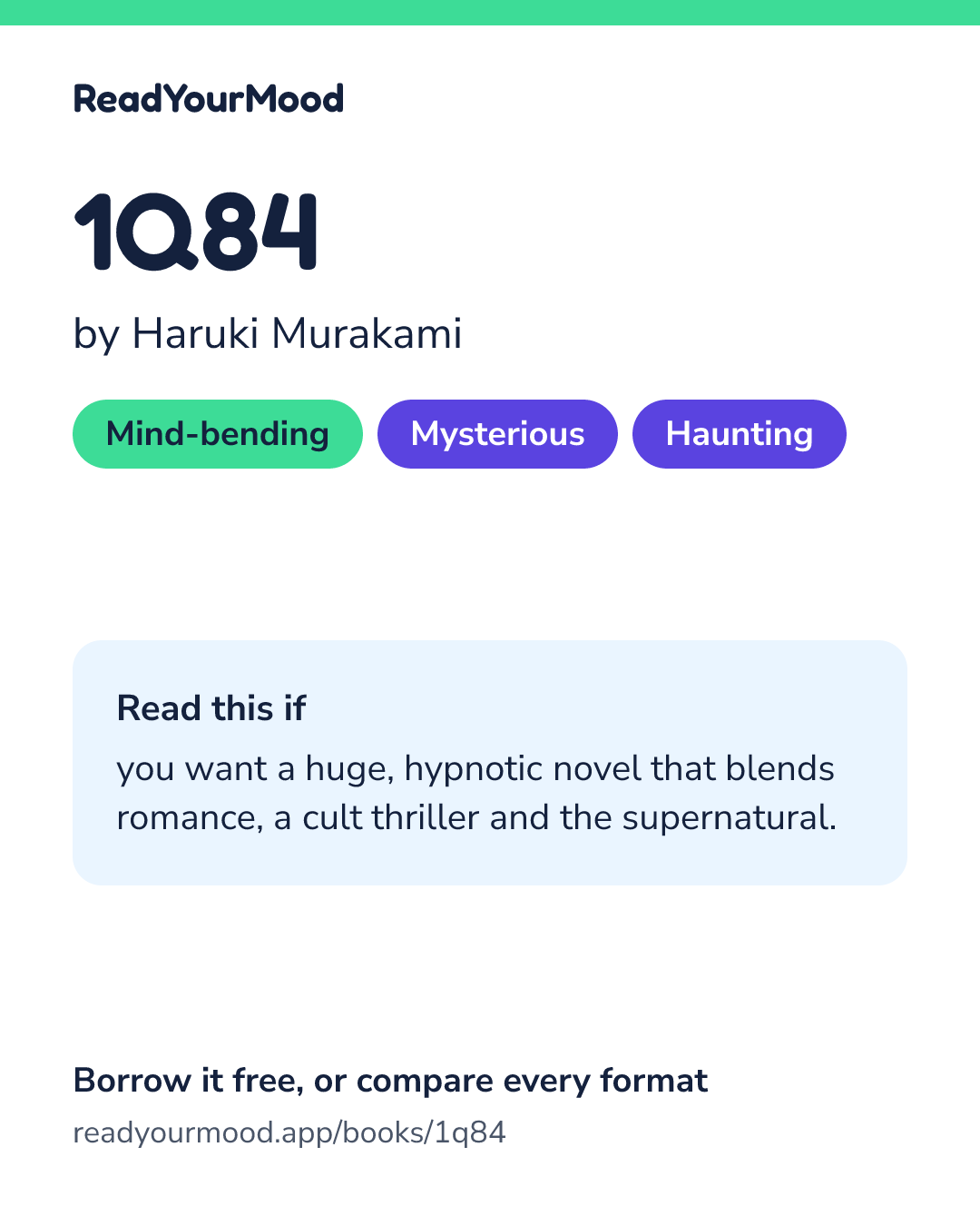 Share card for 1Q84