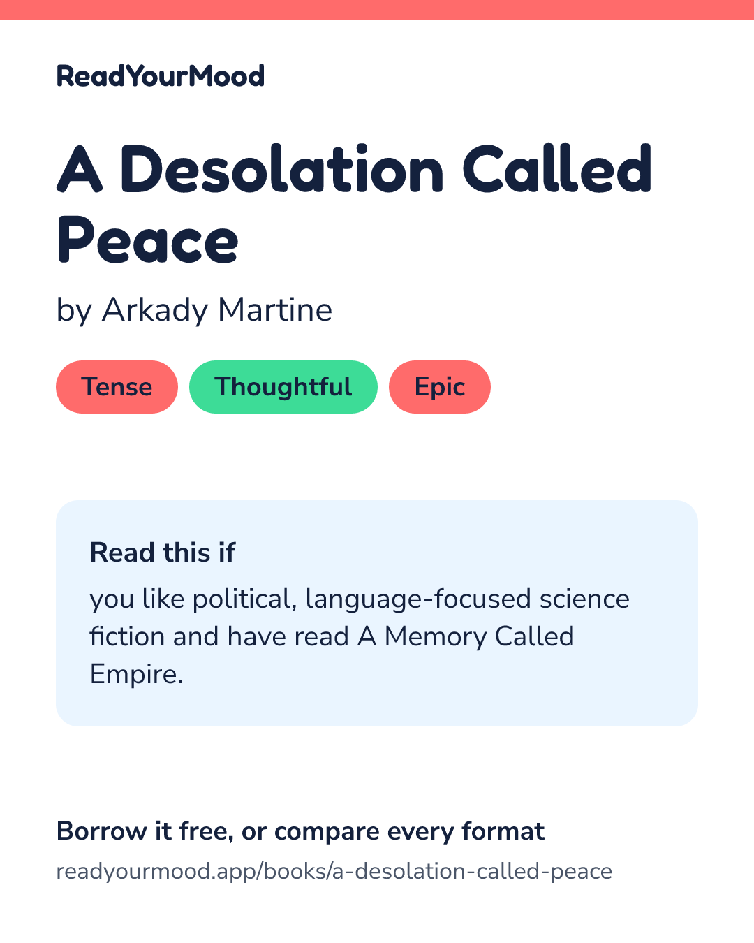 Share card for A Desolation Called Peace