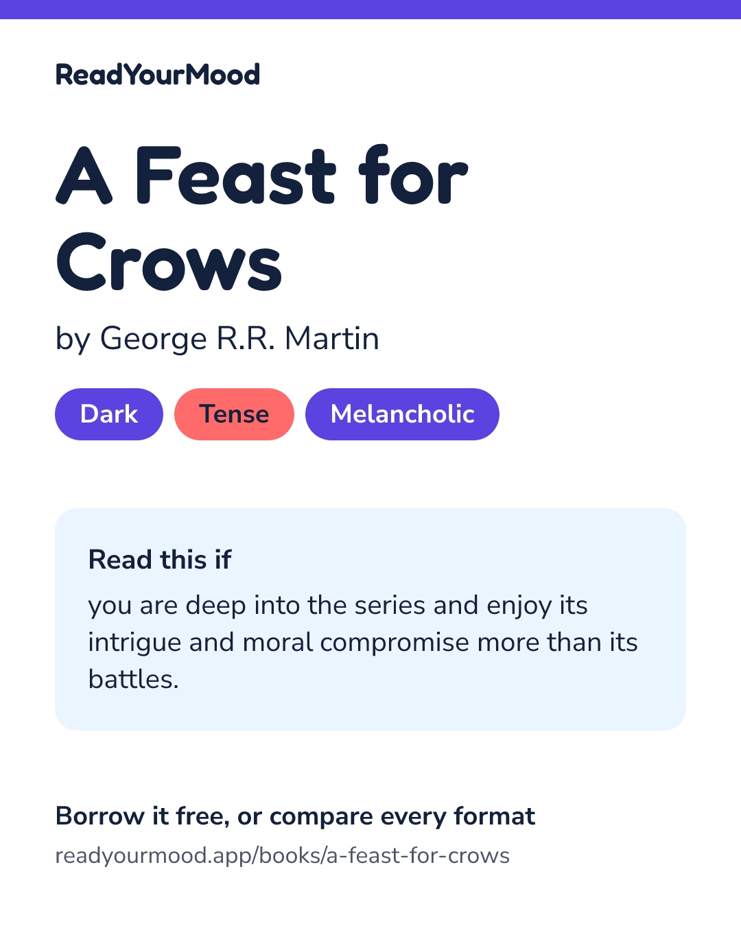 Share card for A Feast for Crows