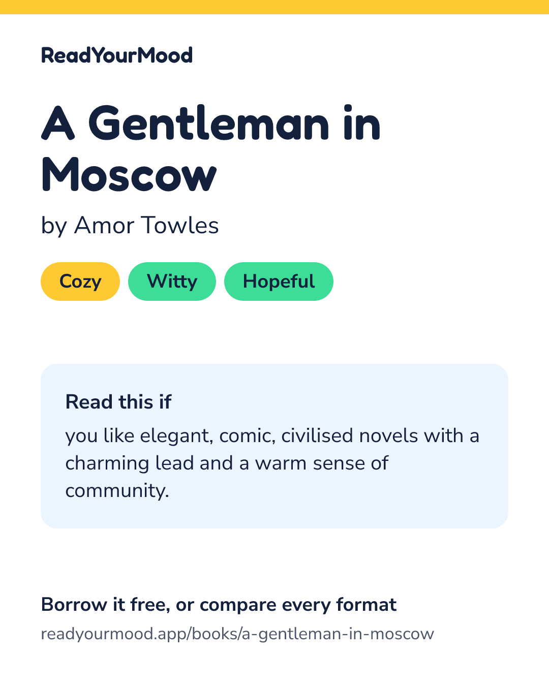 Share card for A Gentleman in Moscow
