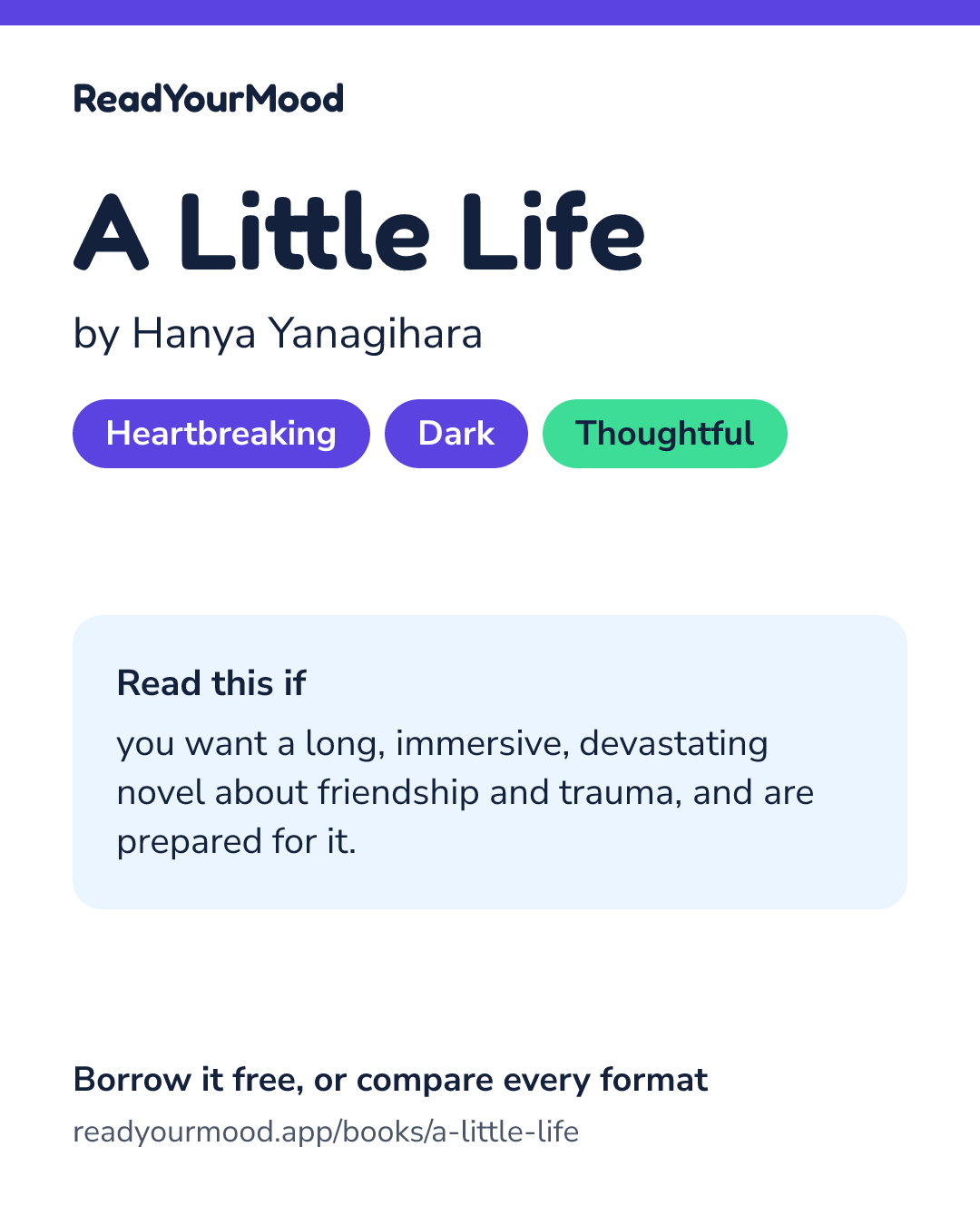 Share card for A Little Life