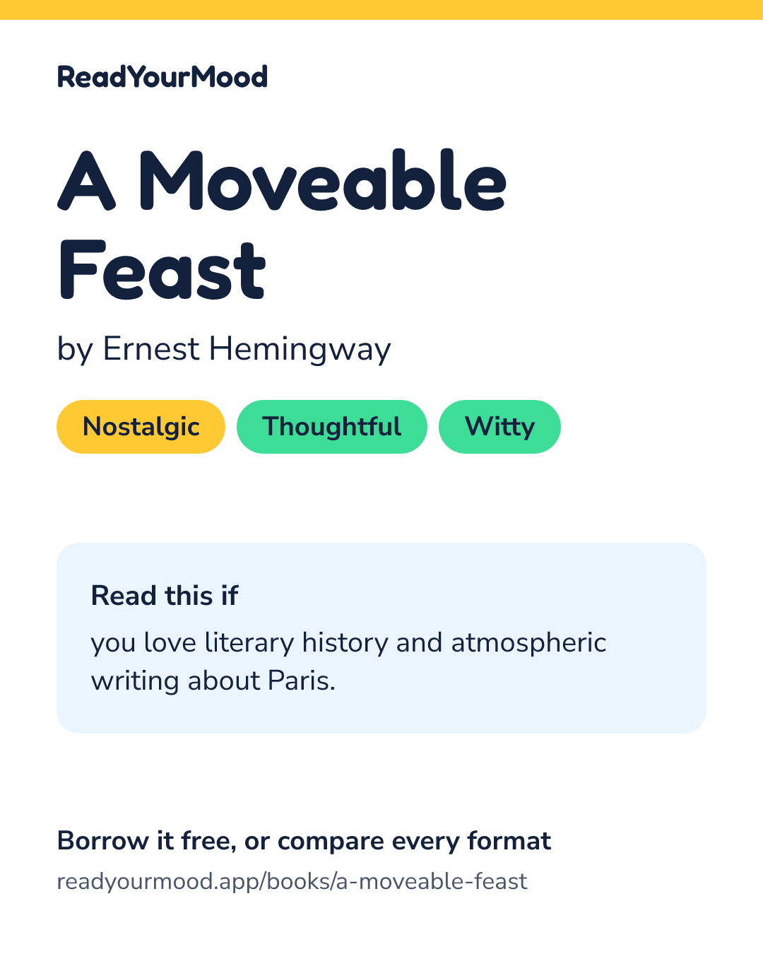 Share card for A Moveable Feast