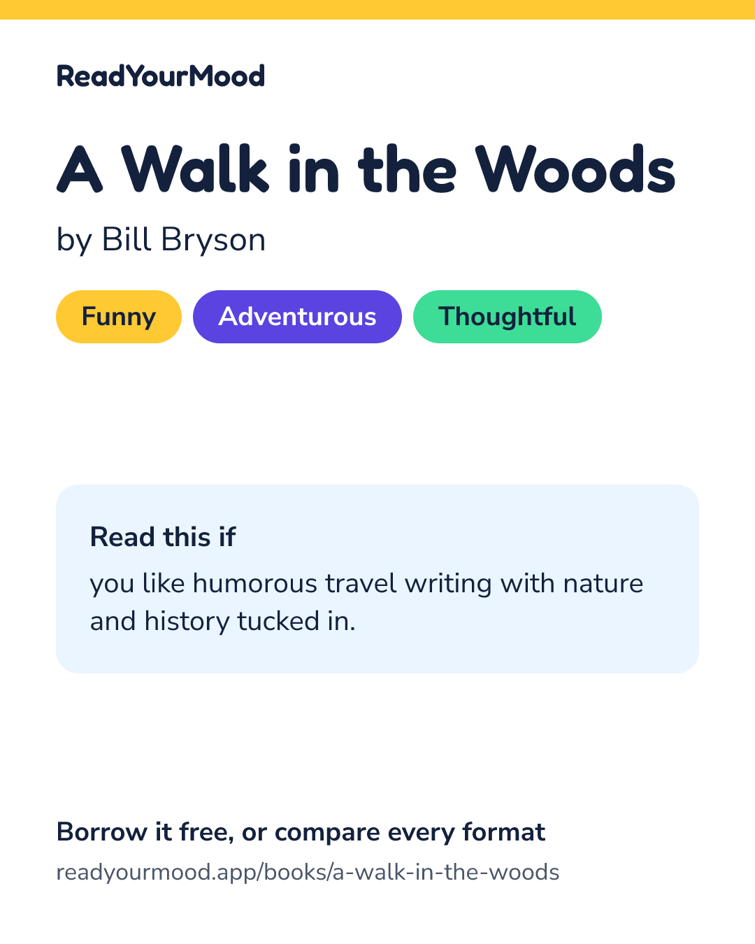 Share card for A Walk in the Woods