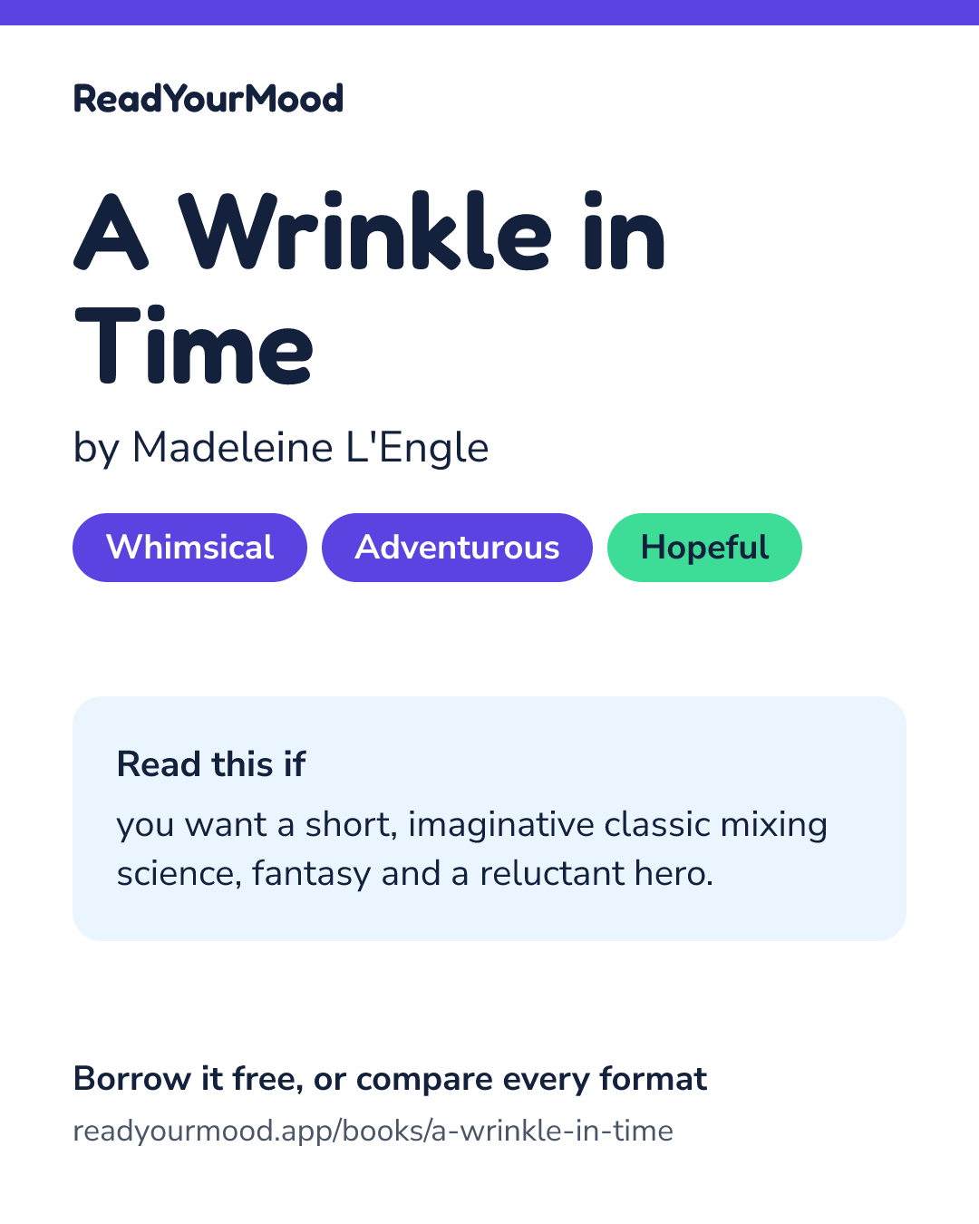 Share card for A Wrinkle in Time