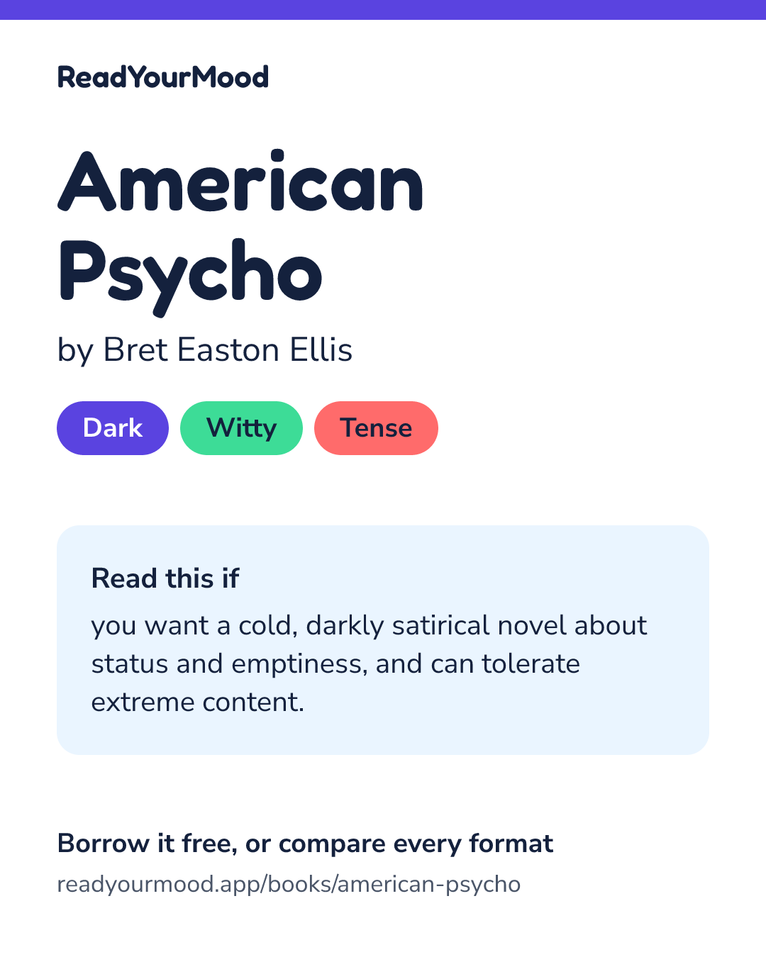 Share card for American Psycho