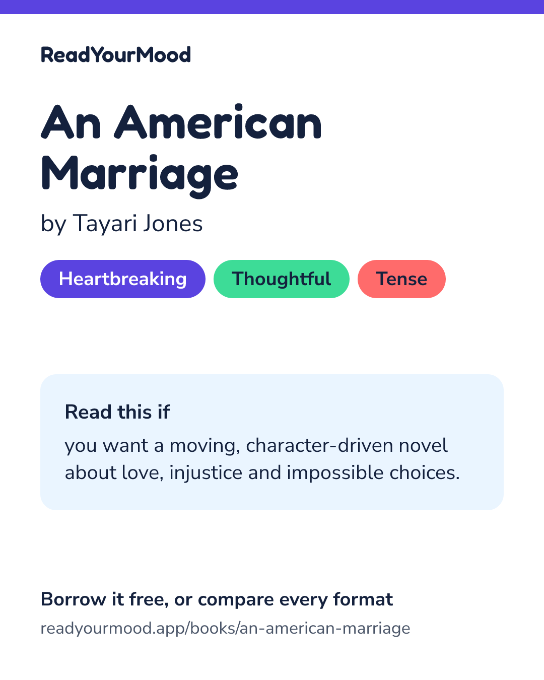 Share card for An American Marriage
