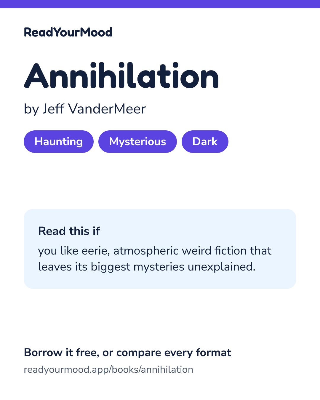 Share card for Annihilation