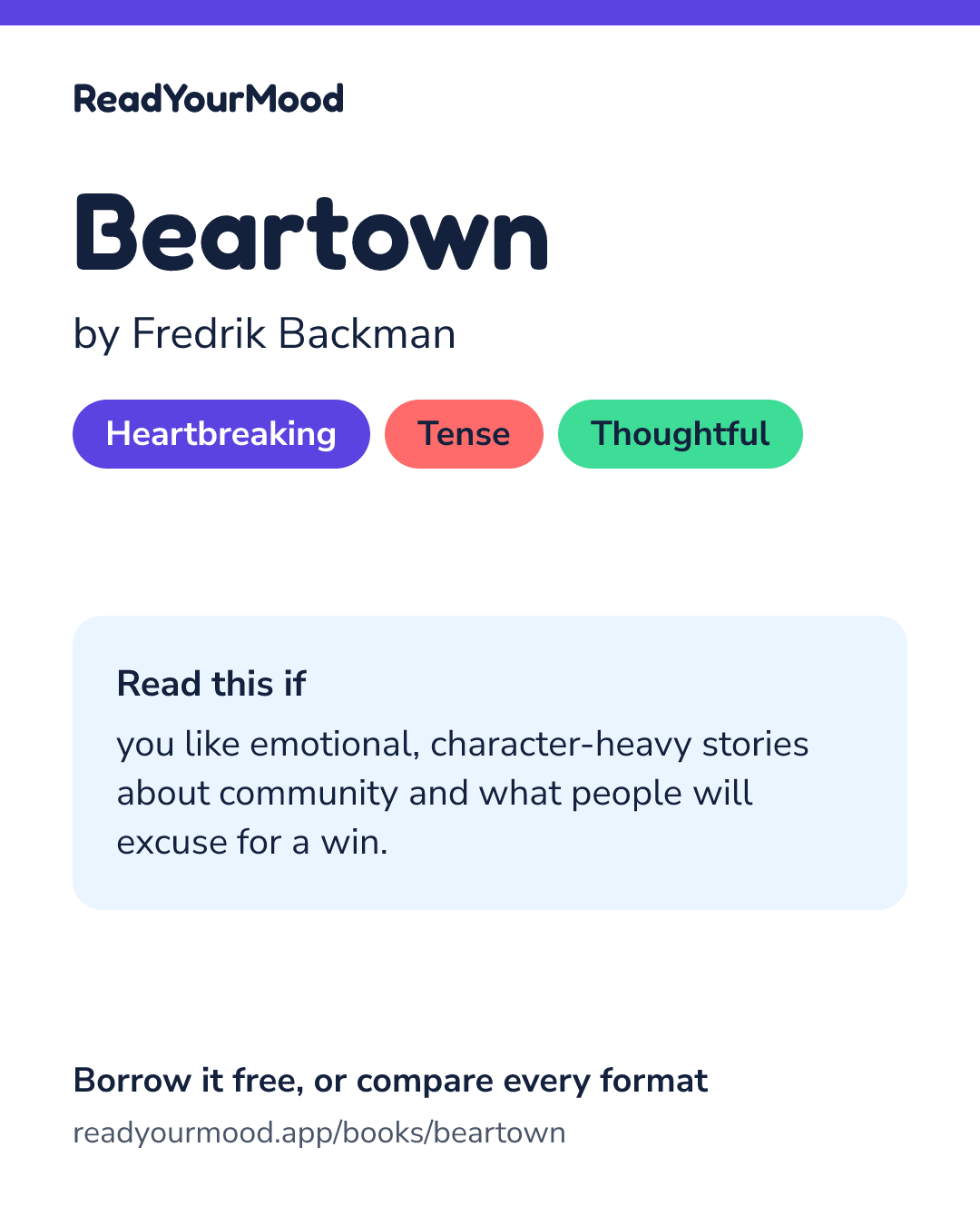 Share card for Beartown