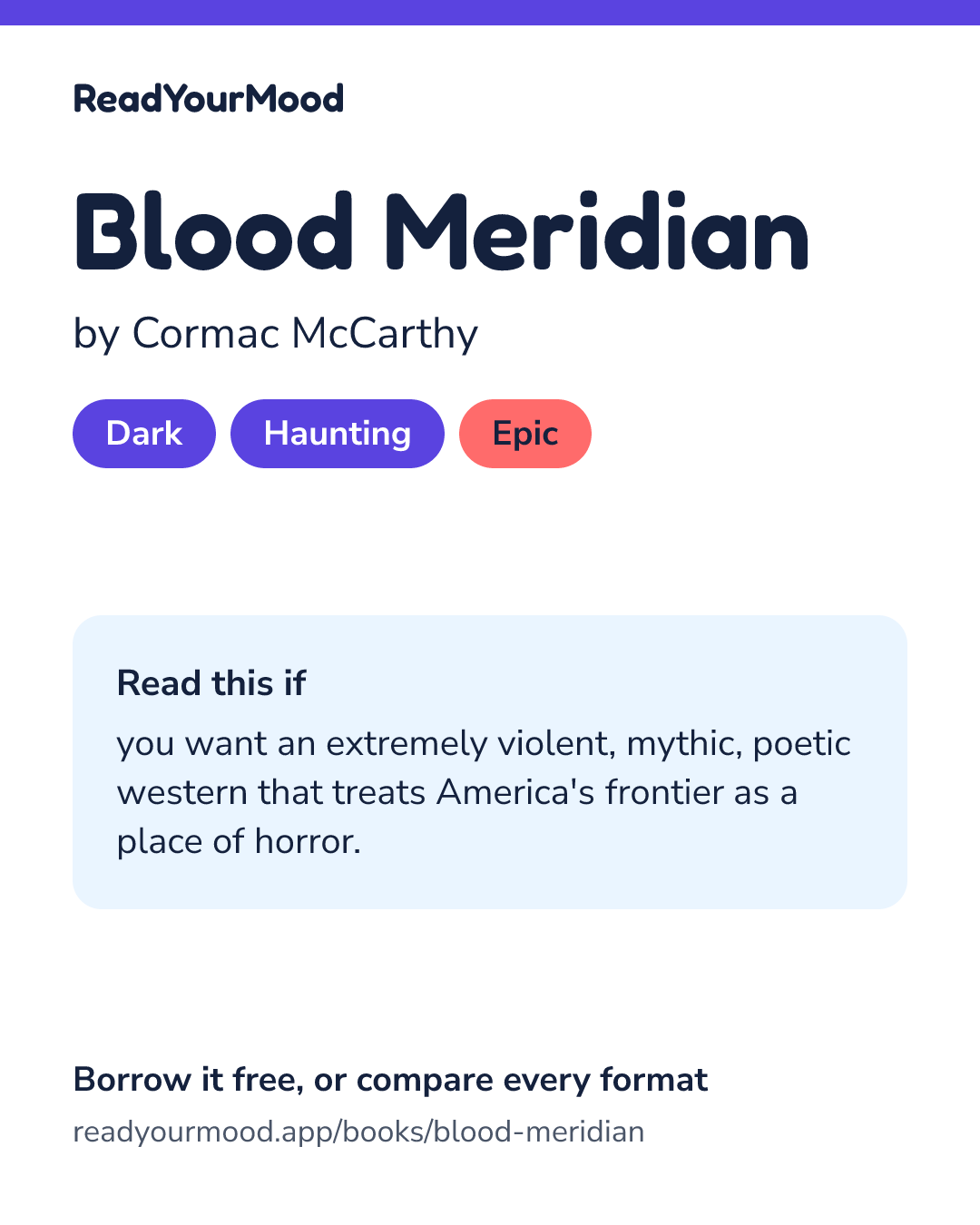 Share card for Blood Meridian