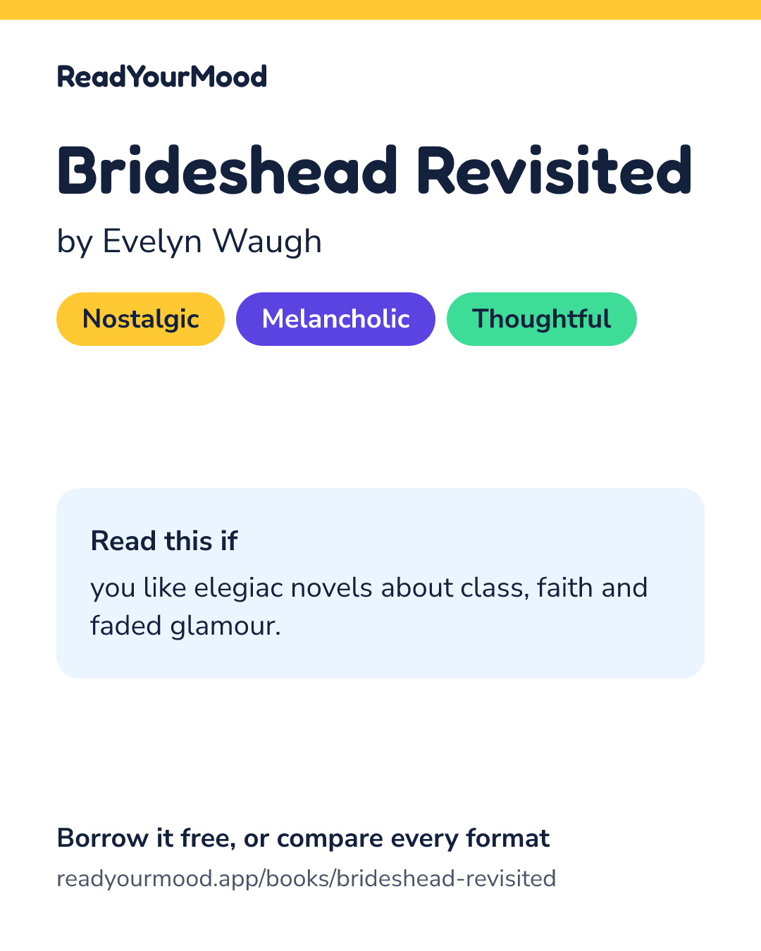 Share card for Brideshead Revisited