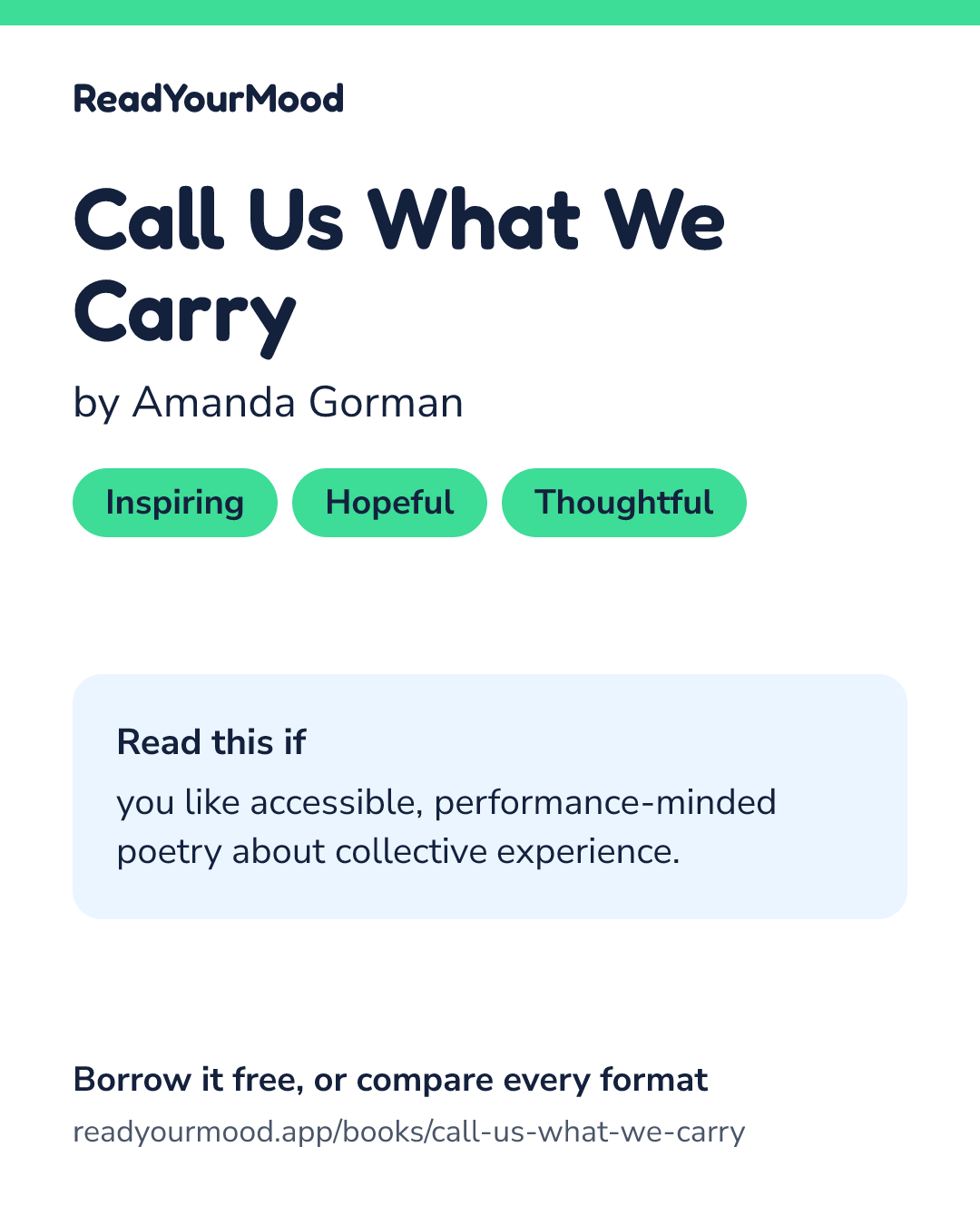 Share card for Call Us What We Carry