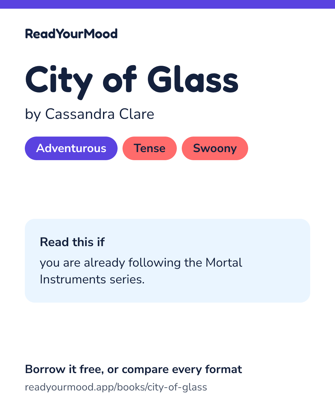 Share card for City of Glass