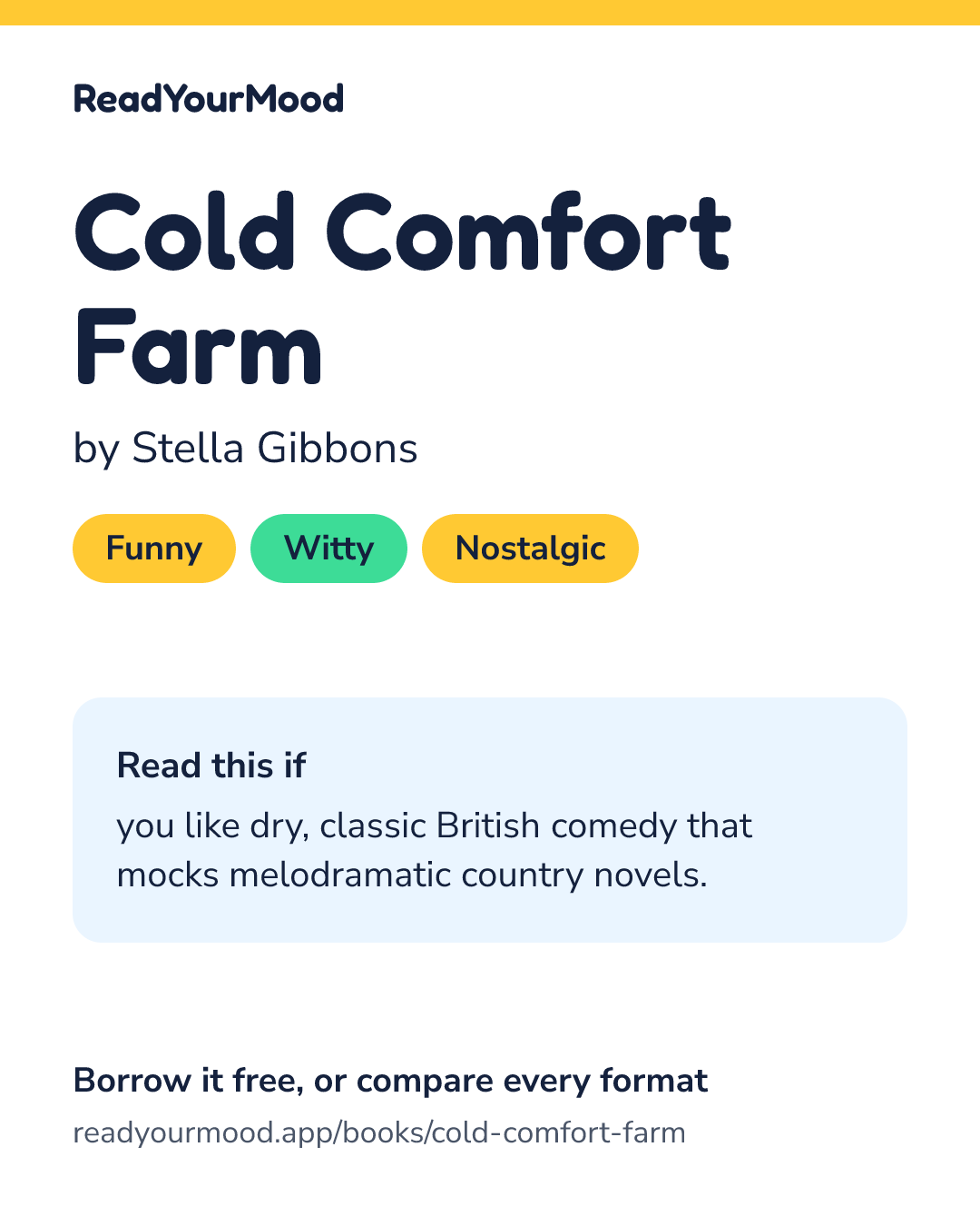 Share card for Cold Comfort Farm