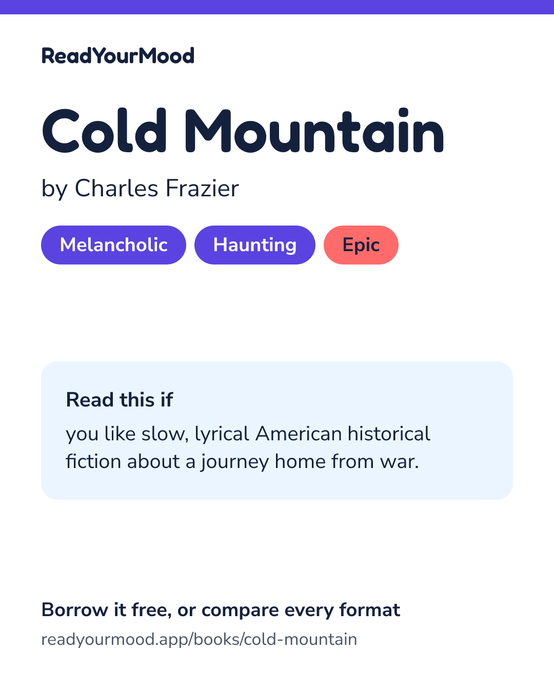 Share card for Cold Mountain