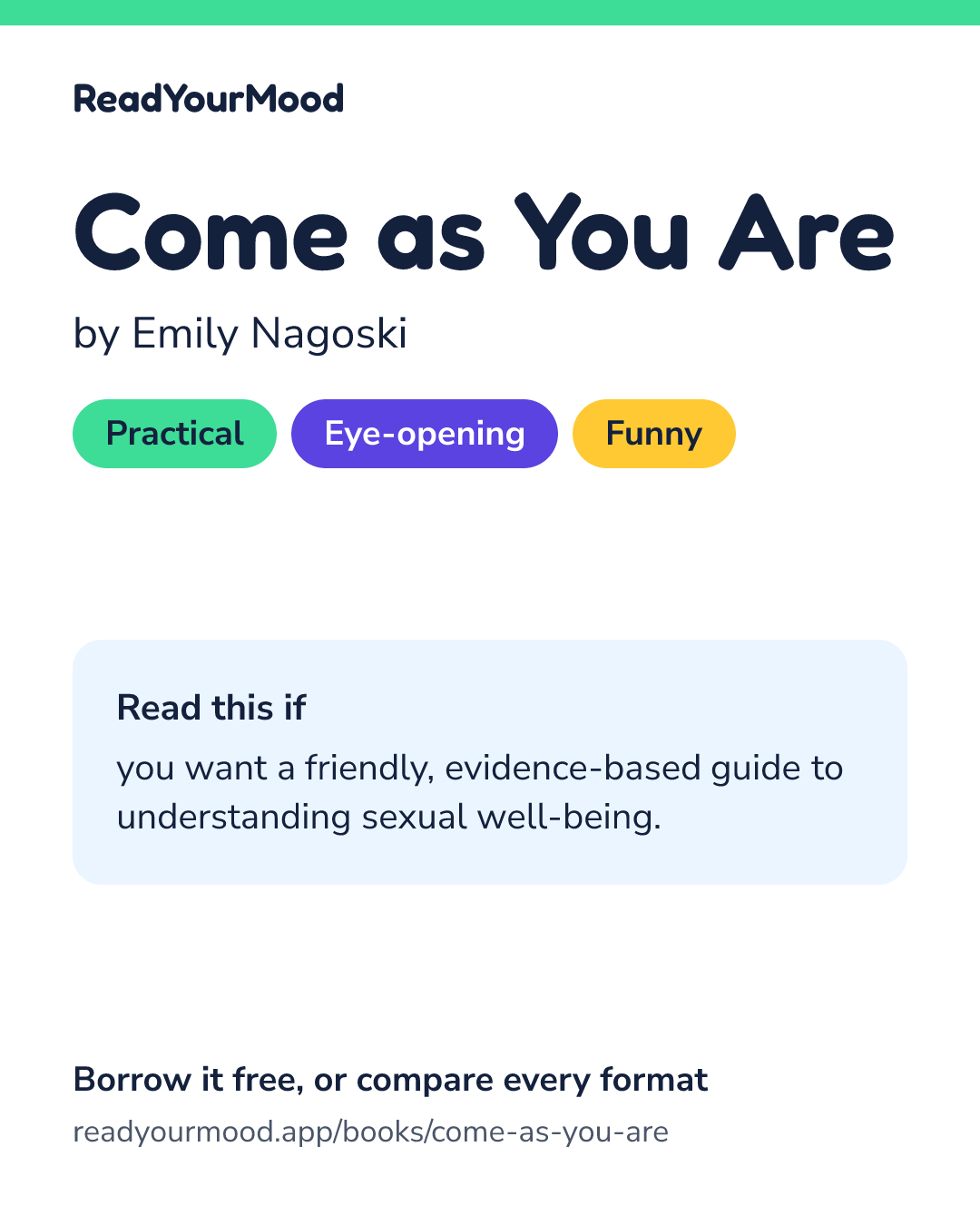 Share card for Come as You Are