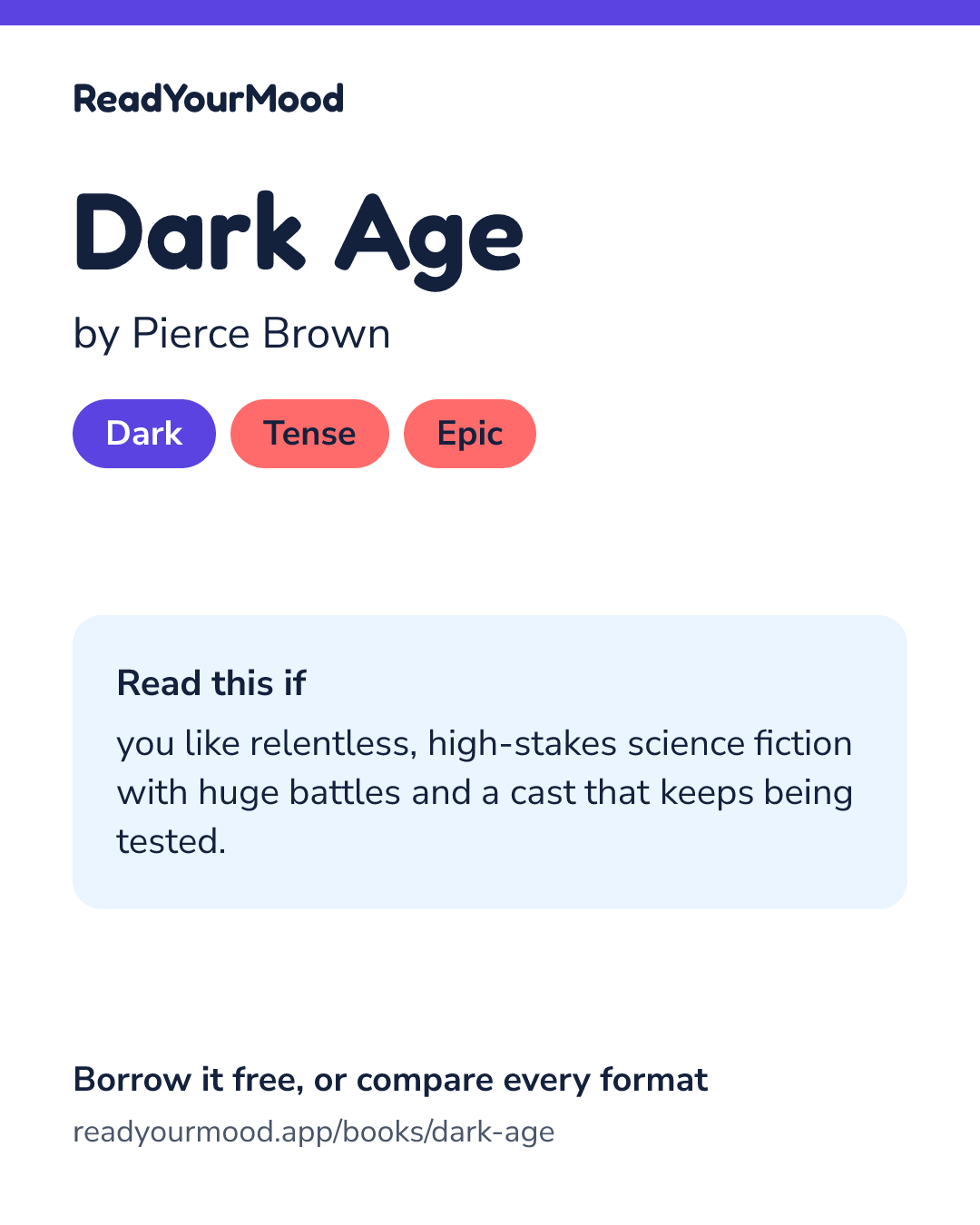Share card for Dark Age