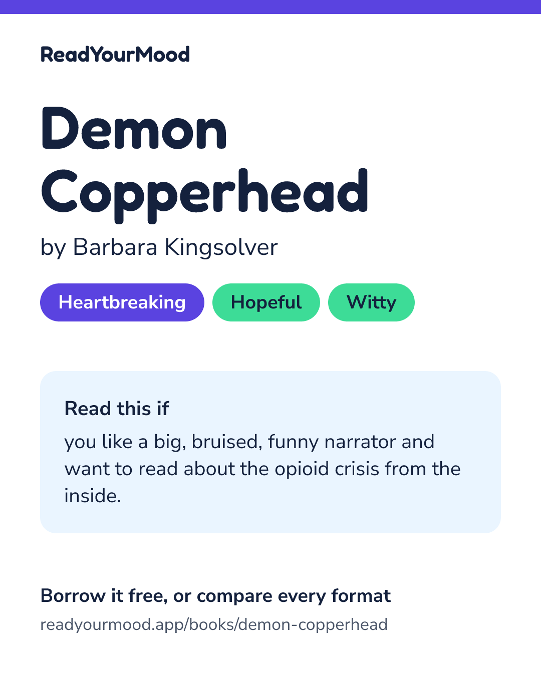 Share card for Demon Copperhead