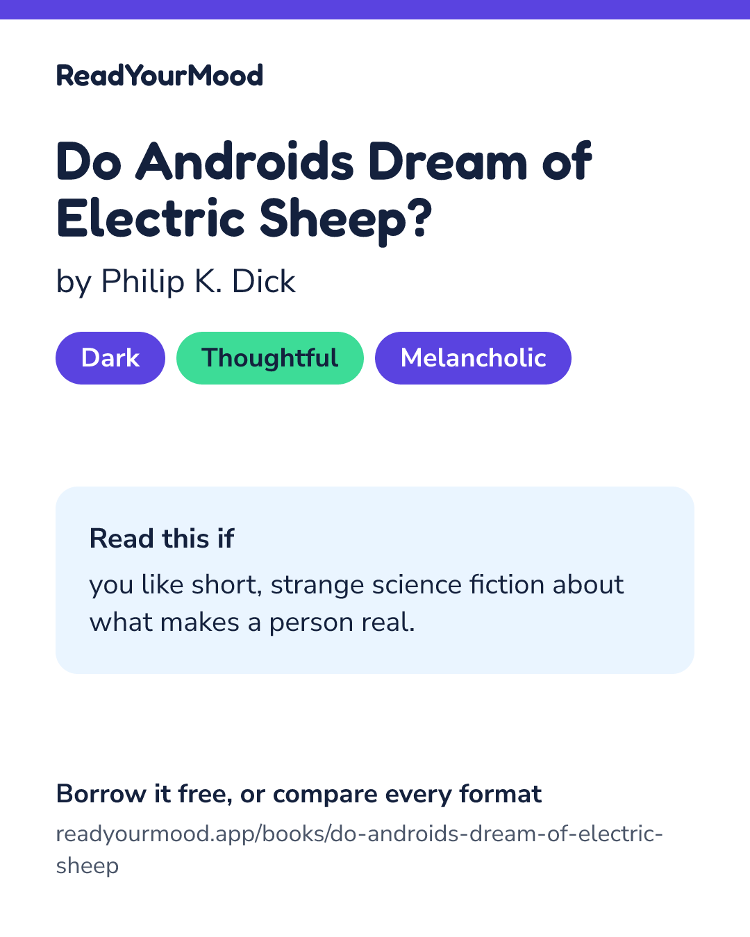 Share card for Do Androids Dream of Electric Sheep?