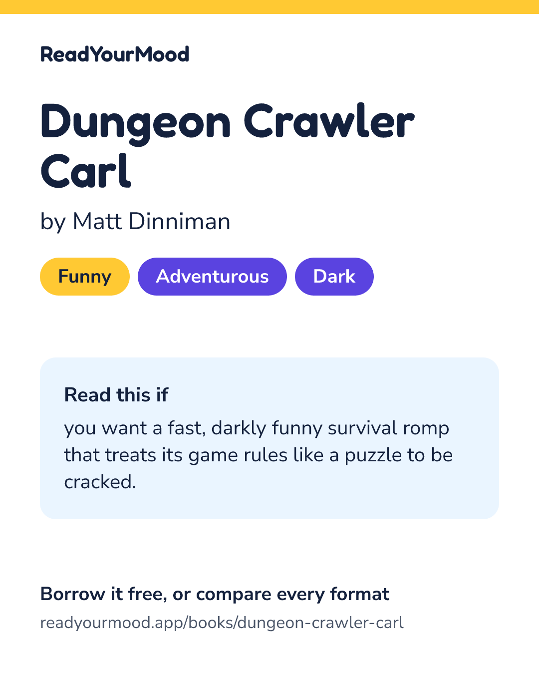 Share card for Dungeon Crawler Carl