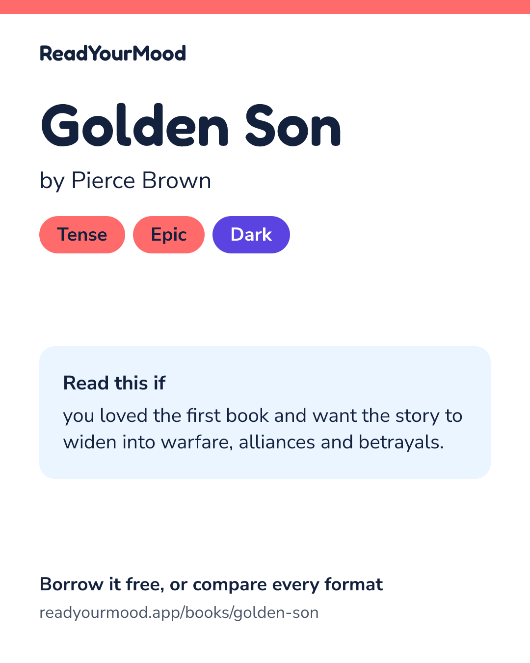 Share card for Golden Son