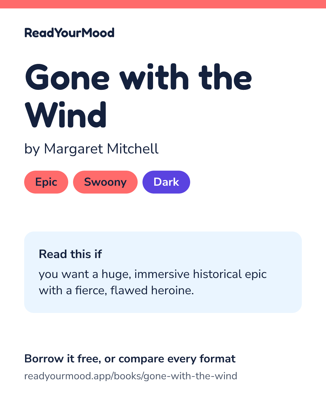 Share card for Gone with the Wind