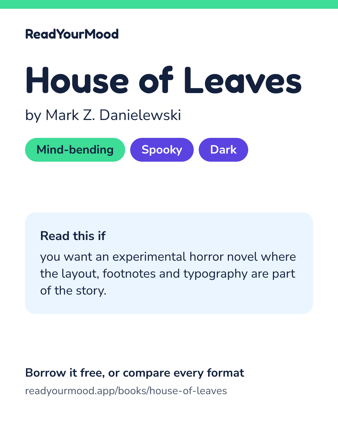 Share card for House of Leaves