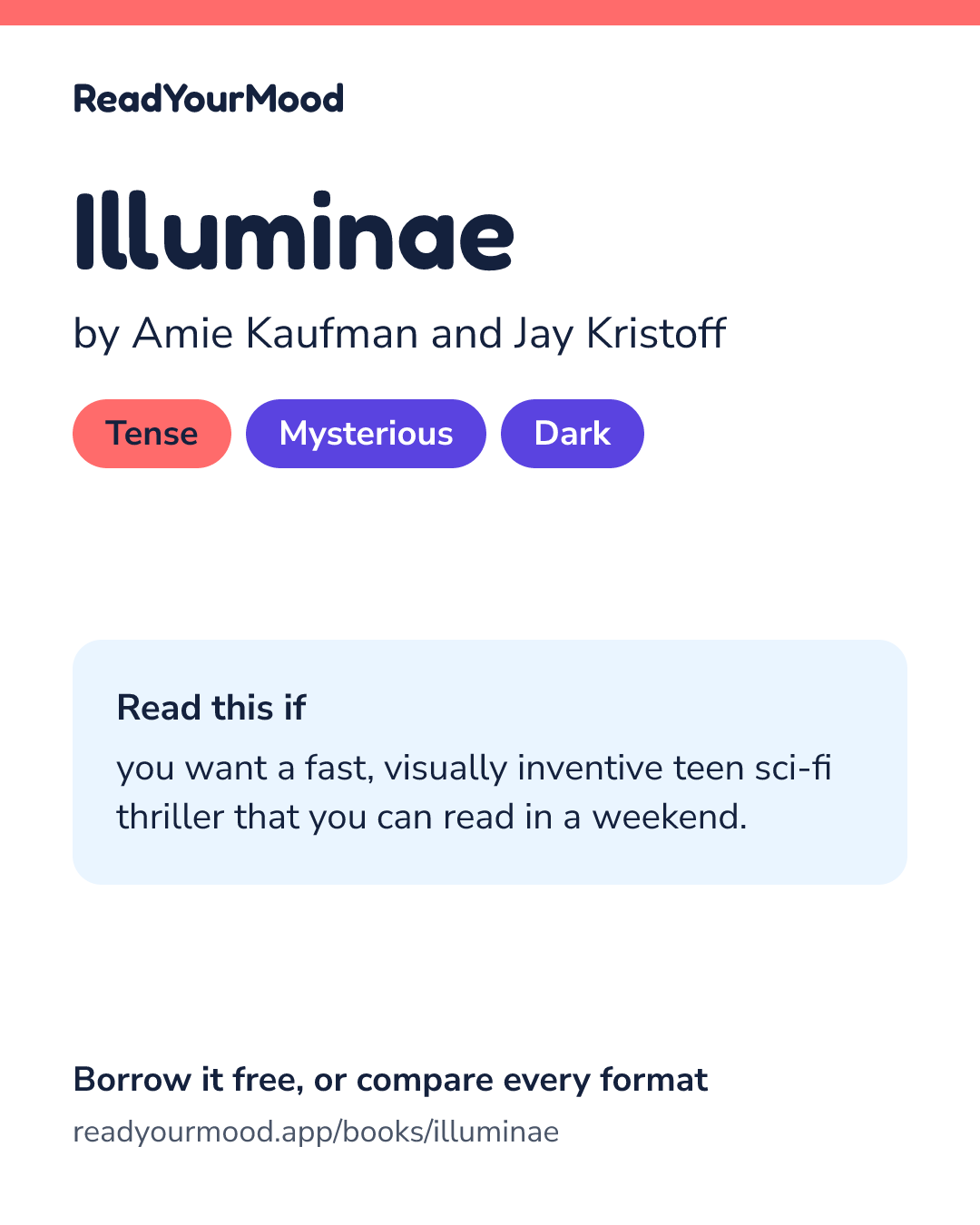 Share card for Illuminae
