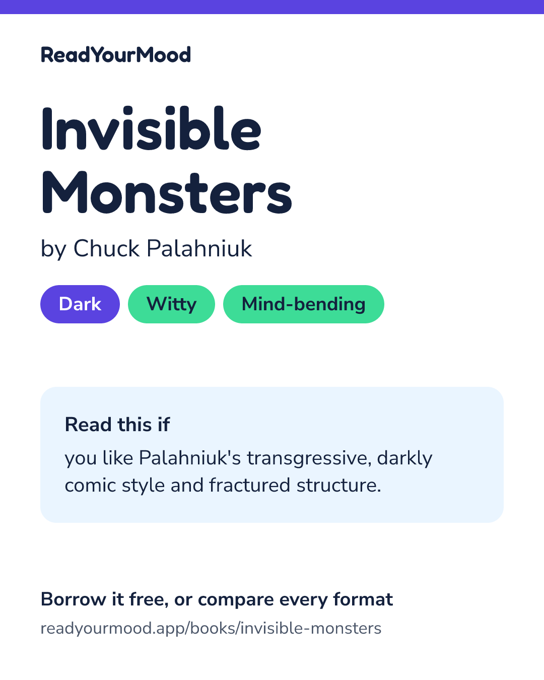 Share card for Invisible Monsters