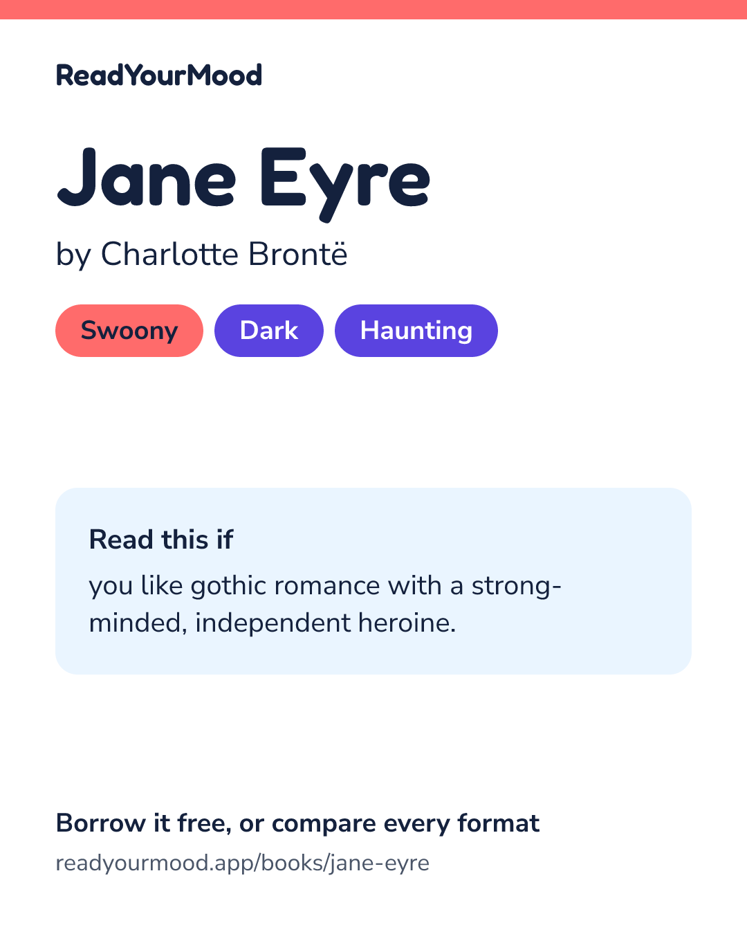 Share card for Jane Eyre