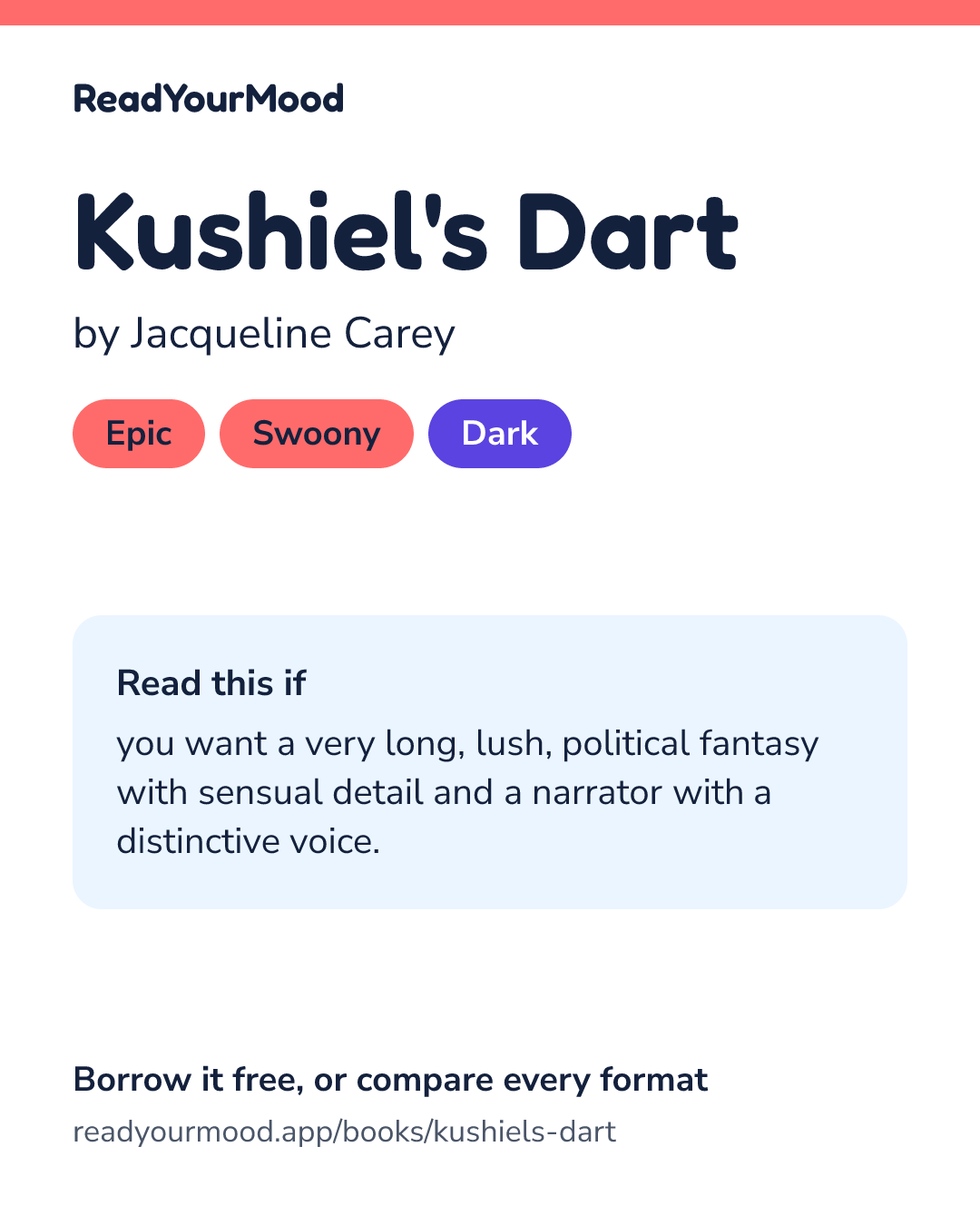 Share card for Kushiel's Dart