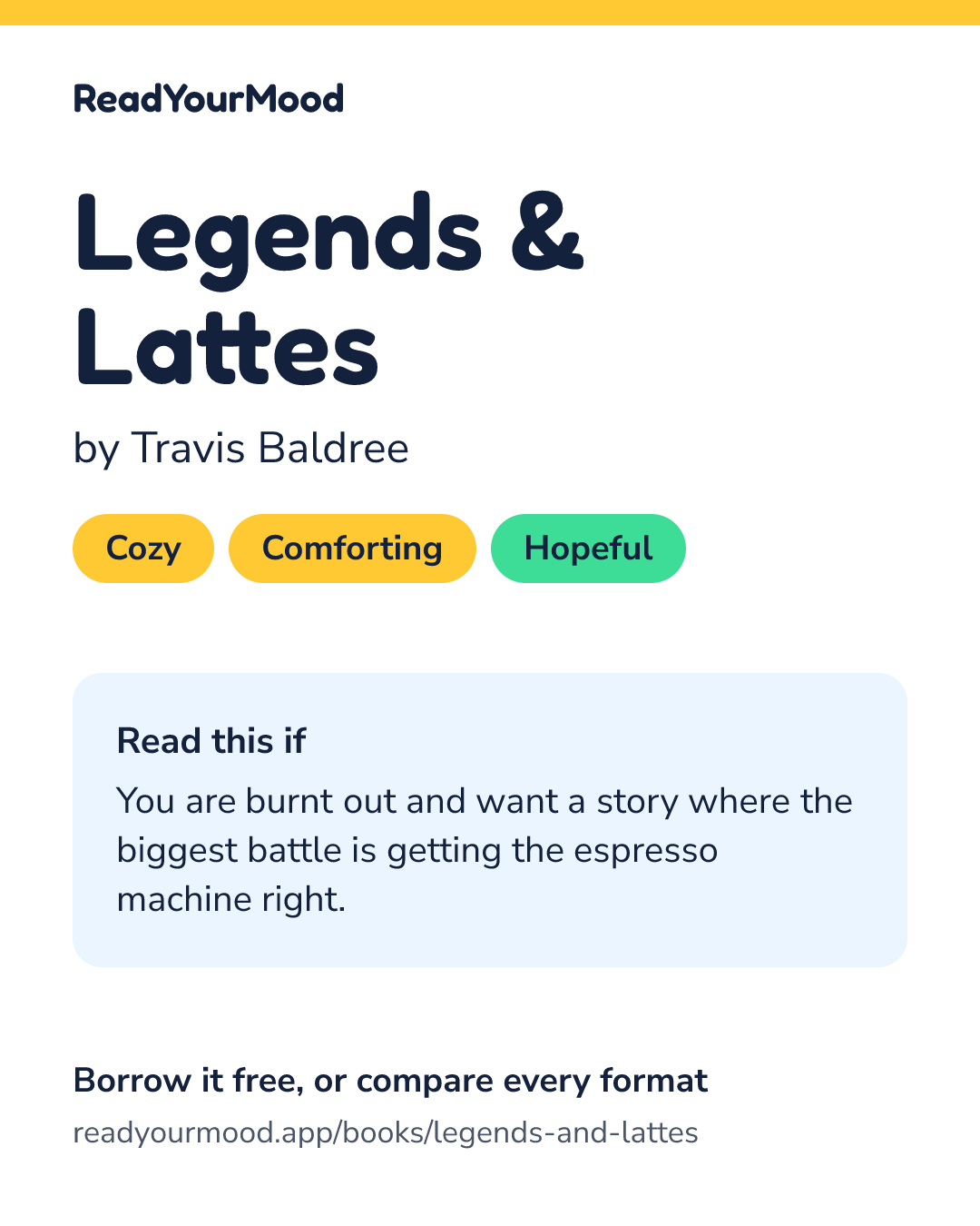 Share card for Legends & Lattes