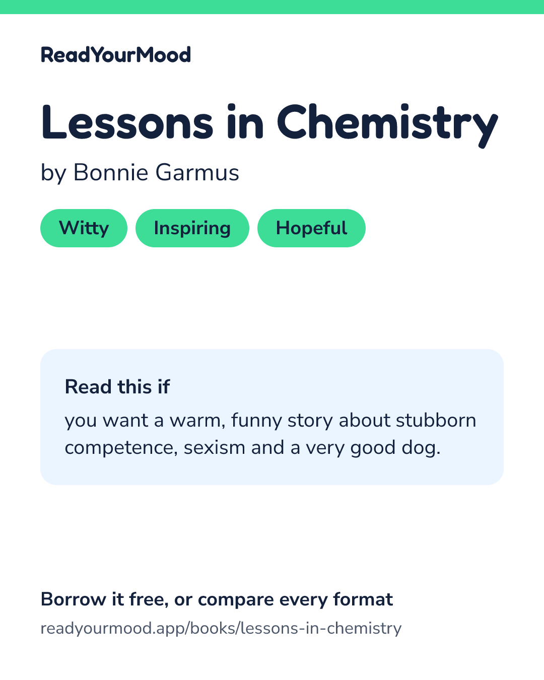 Share card for Lessons in Chemistry