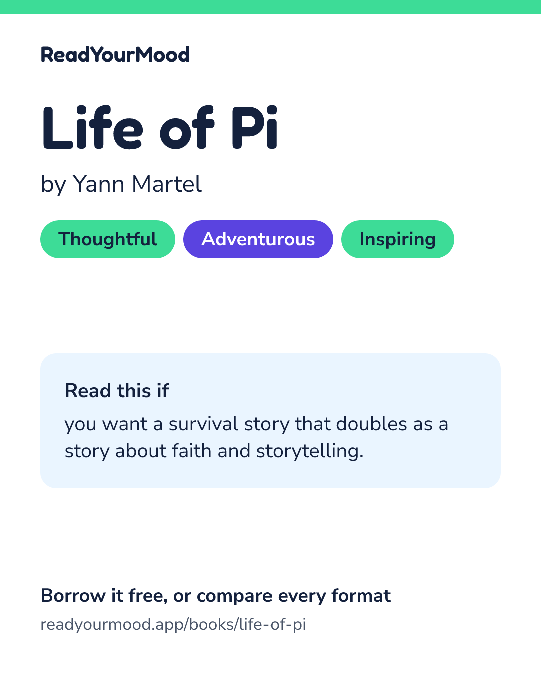 Share card for Life of Pi