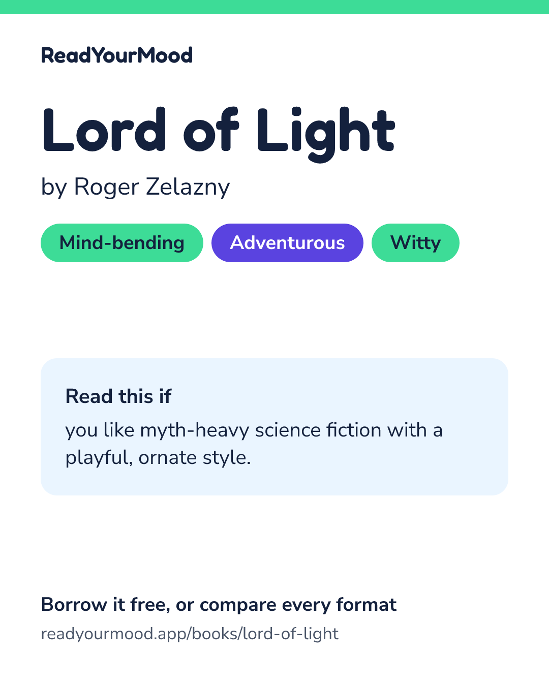 Share card for Lord of Light