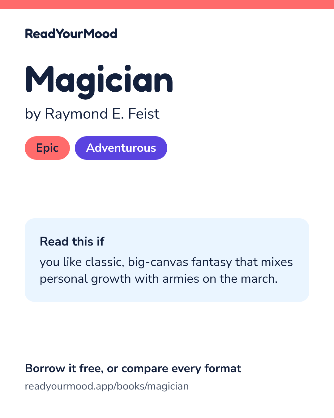 Share card for Magician