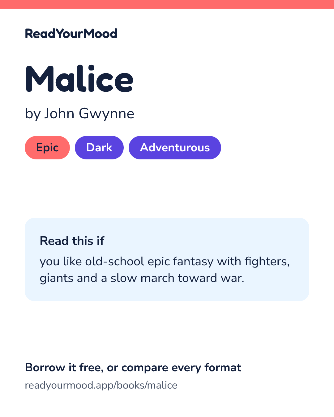 Share card for Malice