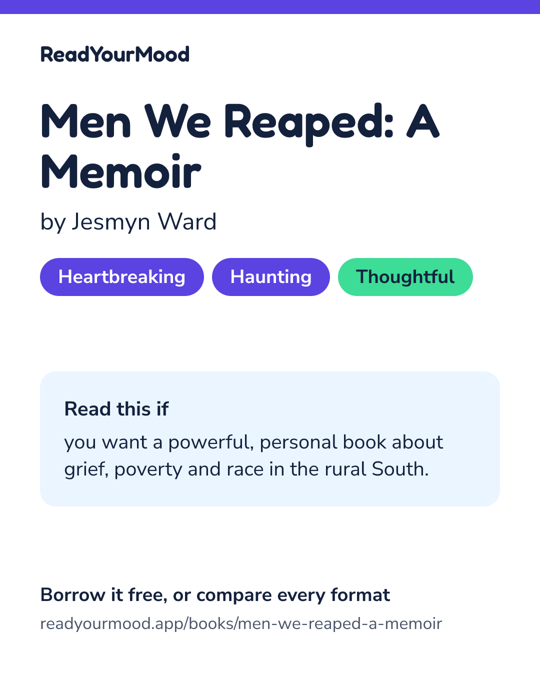 Share card for Men We Reaped: A Memoir