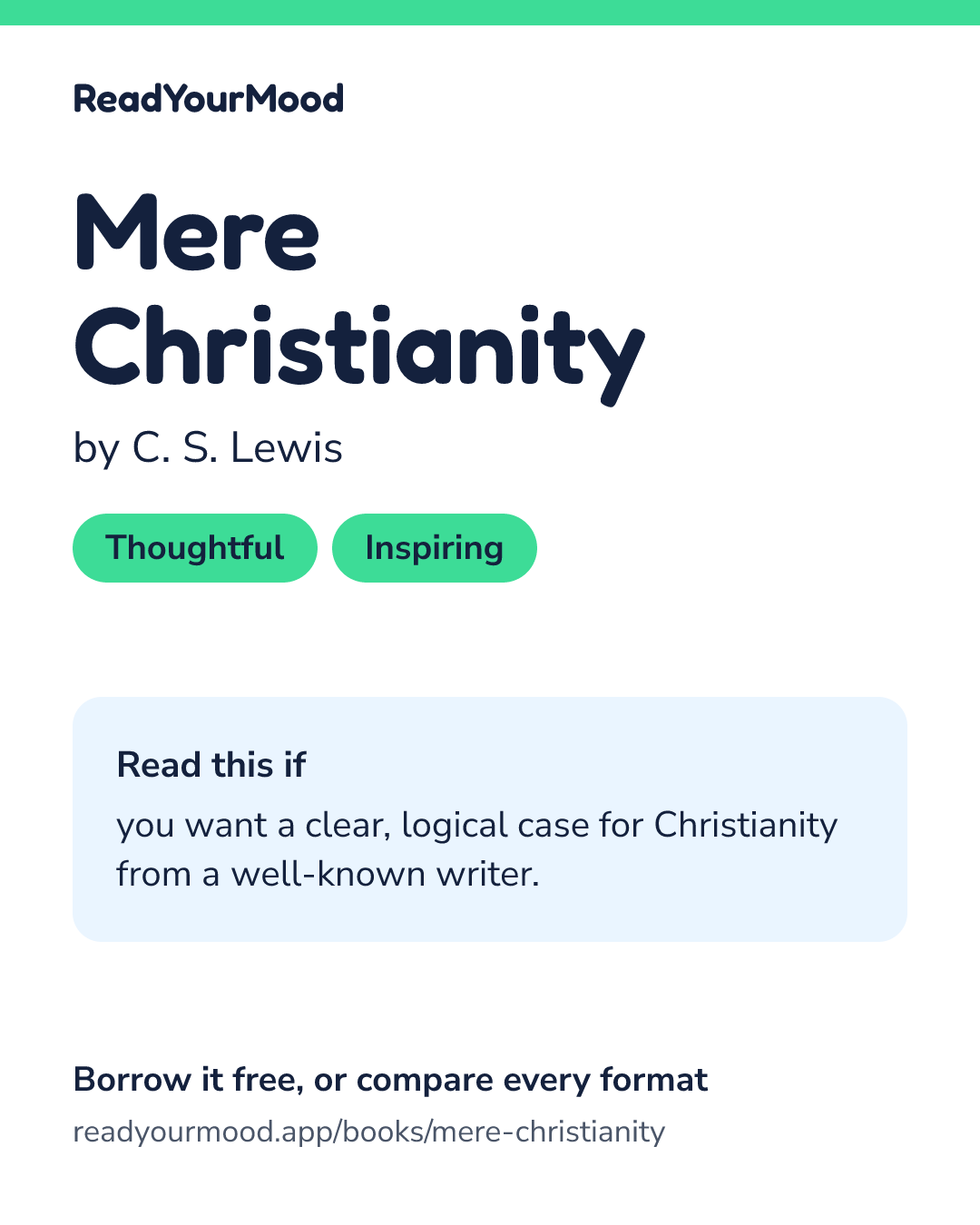 Share card for Mere Christianity