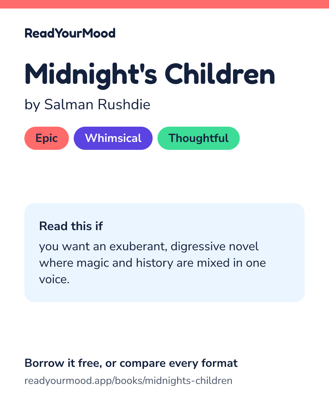 Share card for Midnight's Children