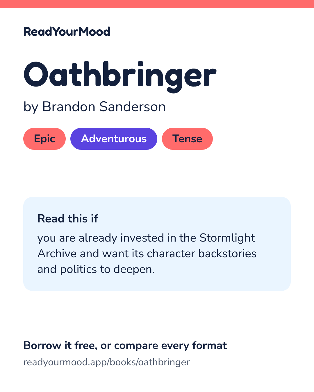 Share card for Oathbringer