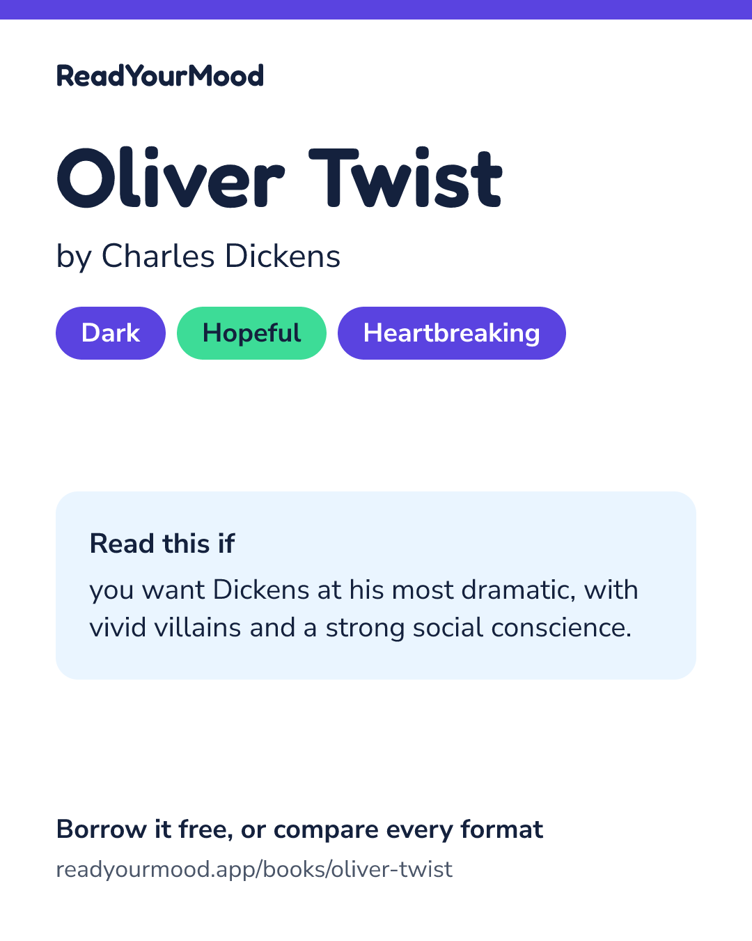 Share card for Oliver Twist