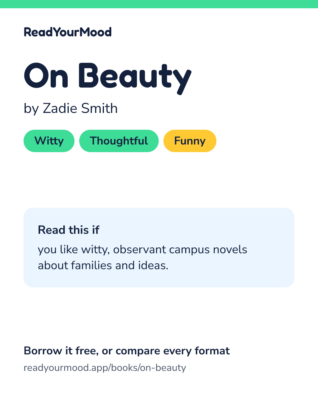 Share card for On Beauty