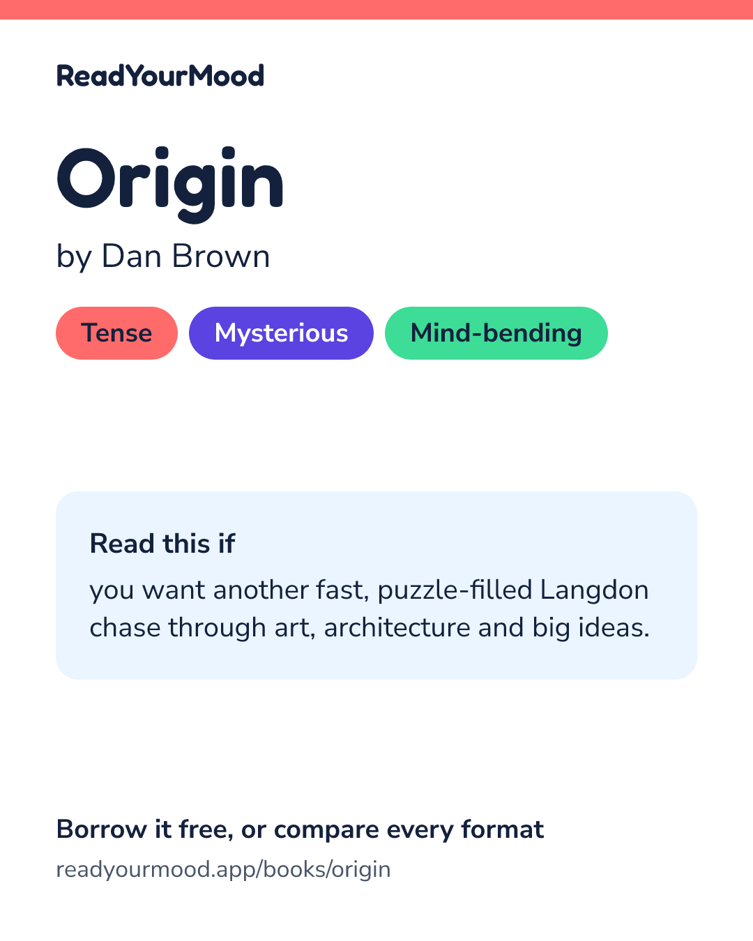 Share card for Origin