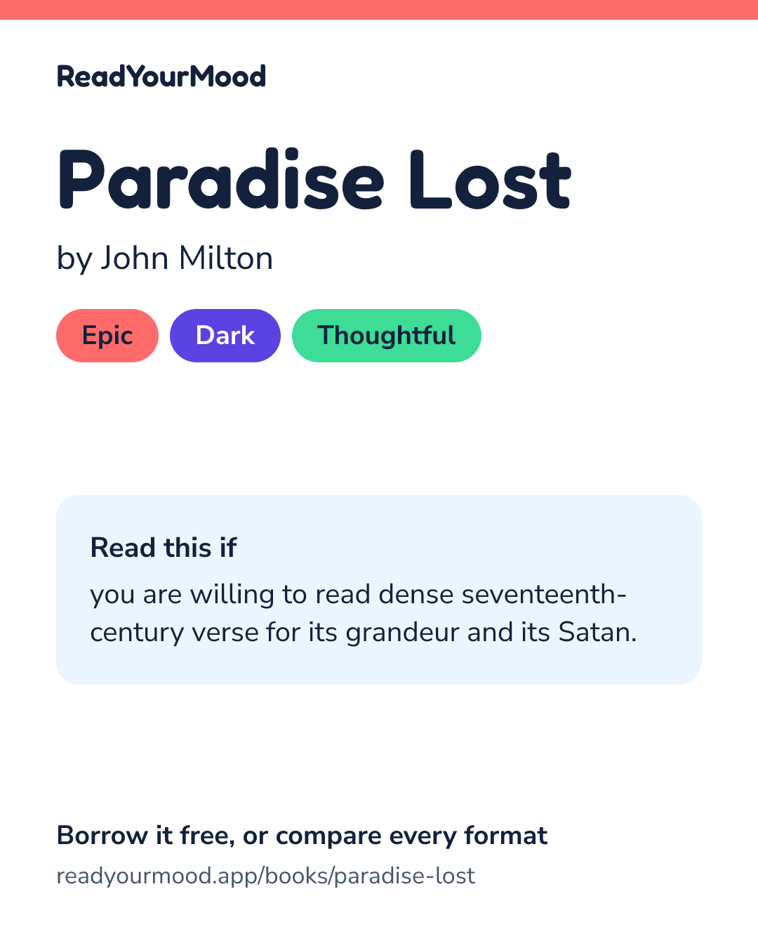 Share card for Paradise Lost