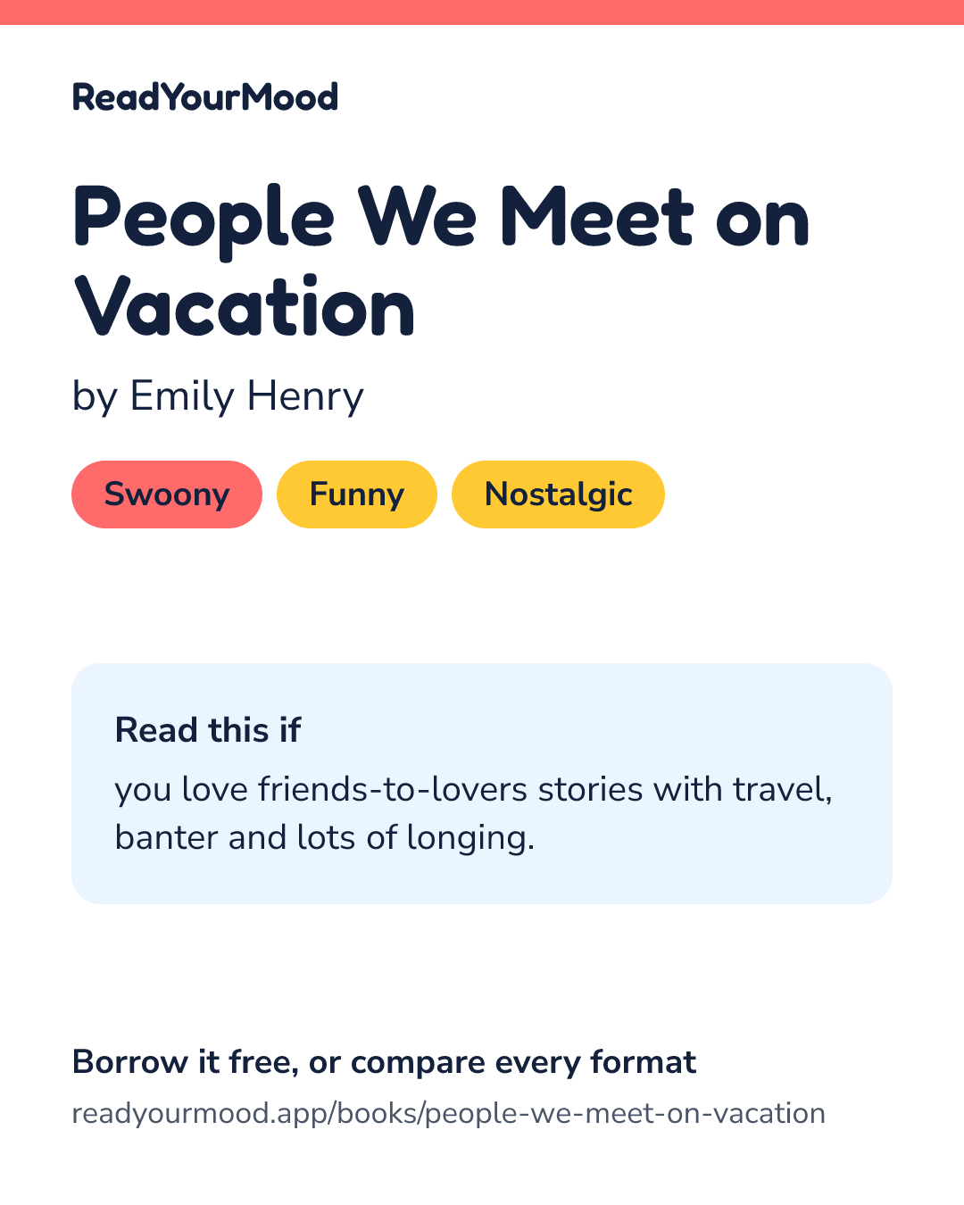 Share card for People We Meet on Vacation