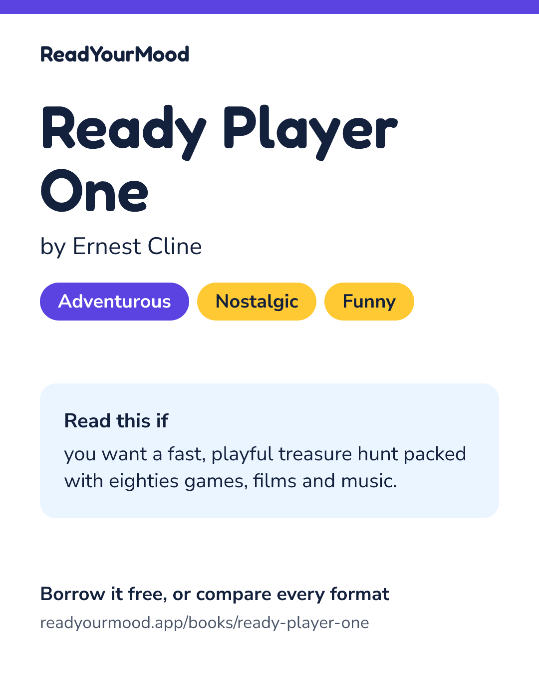 Share card for Ready Player One