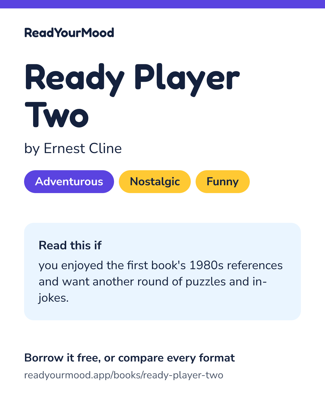 Share card for Ready Player Two