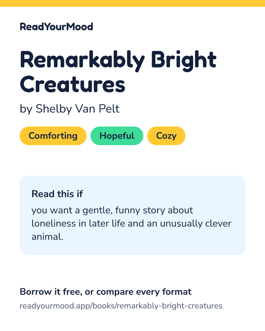 Share card for Remarkably Bright Creatures