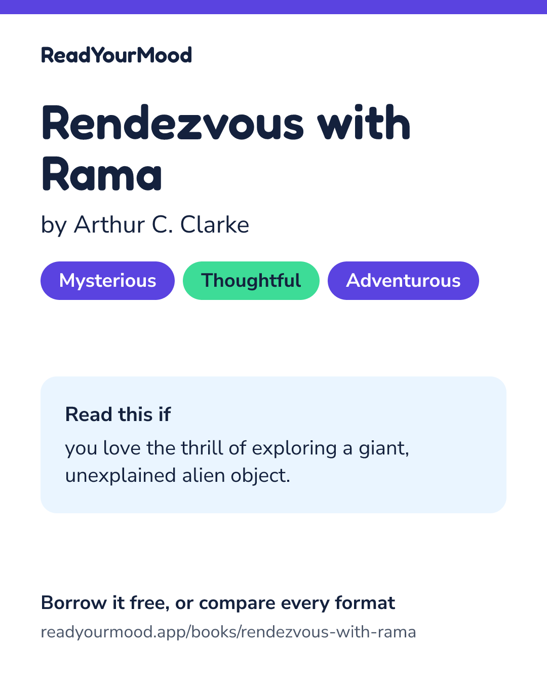 Share card for Rendezvous with Rama