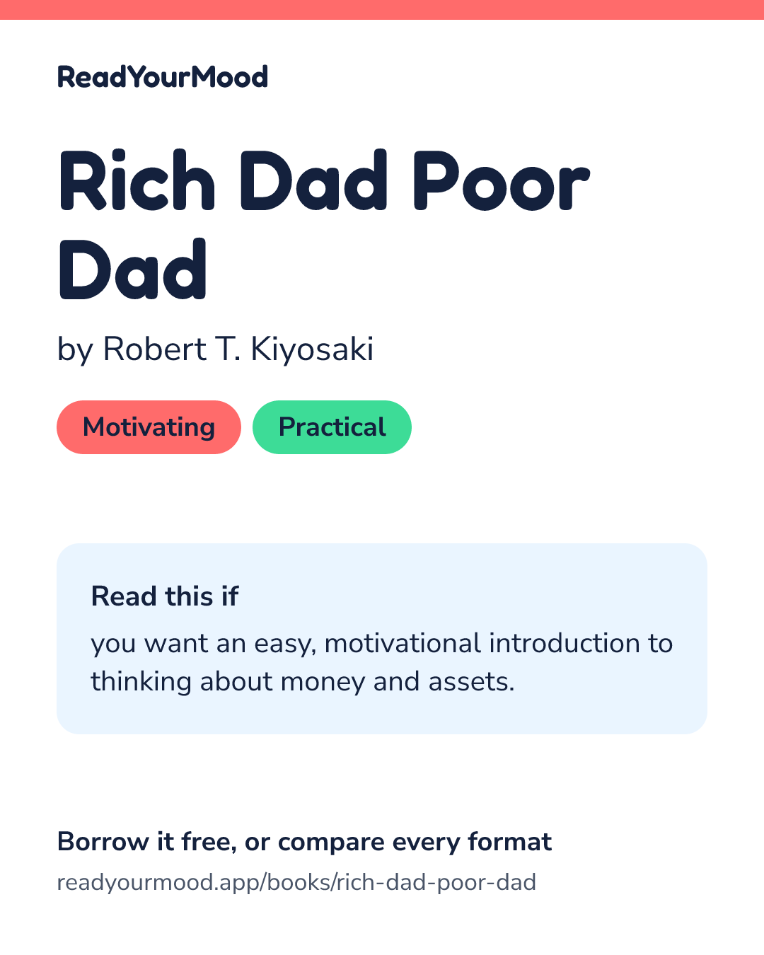 Share card for Rich Dad Poor Dad
